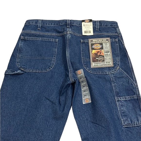 DICKIES 2007 men's relaxed fit carpenter jeans, dual tool pocket. 36 x 32. BNWT. - Picture 4 of 7